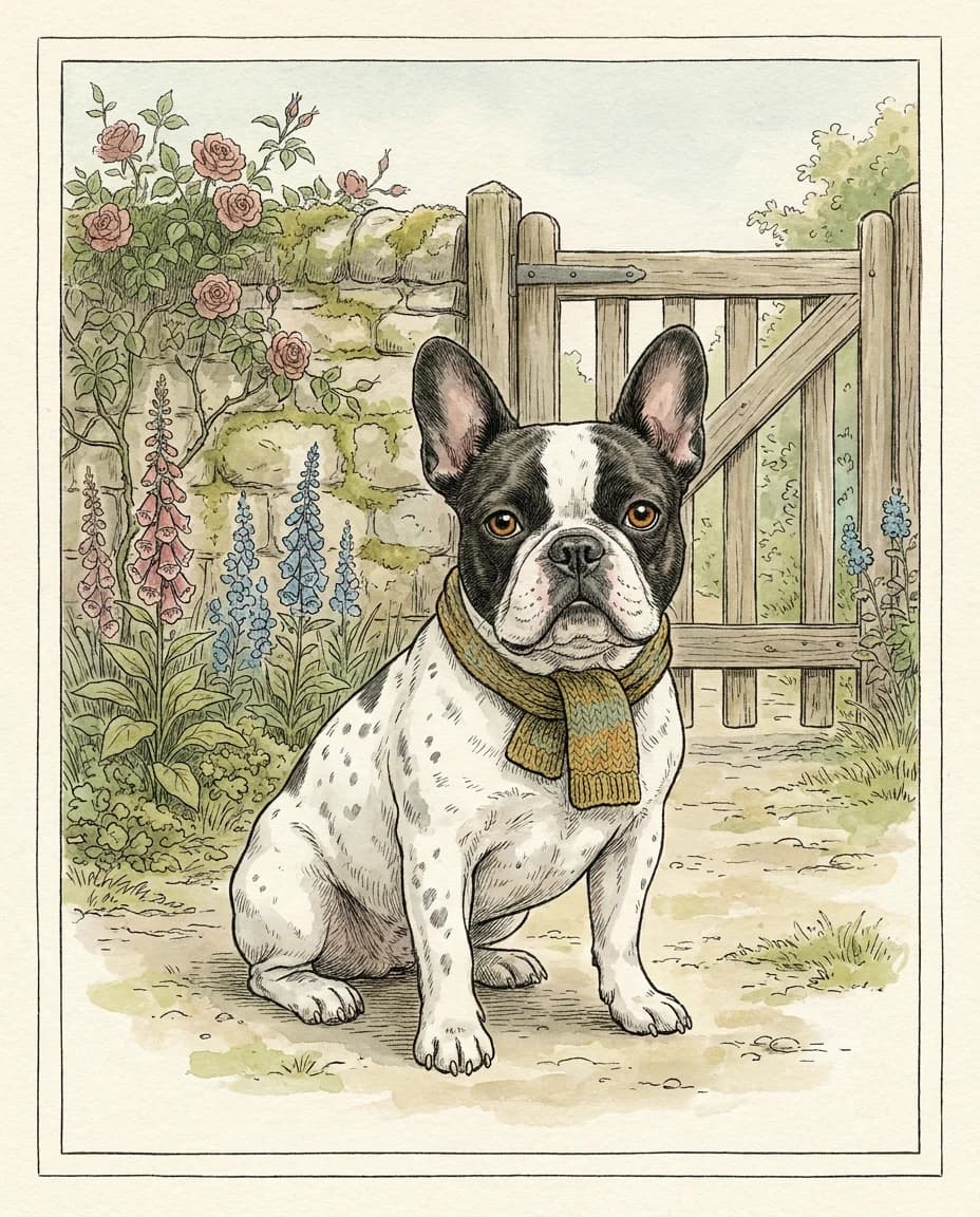 Vintage Storybook portrait example