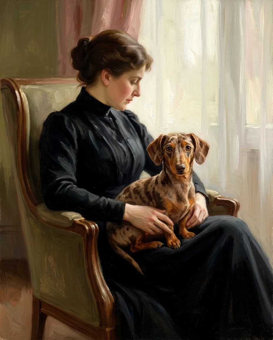 Pet & Owner portrait example